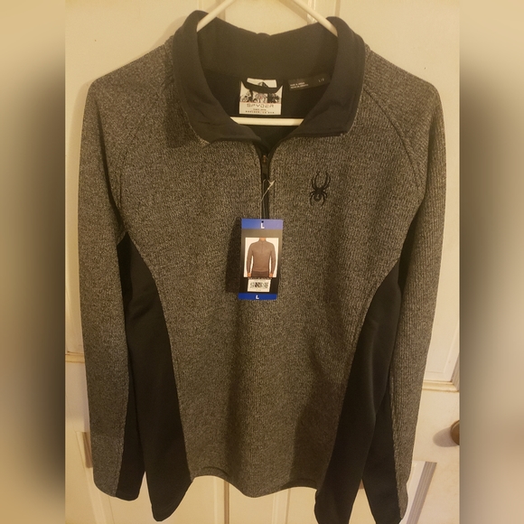 Spyder, half zip, pullover knit sweater - Picture 2 of 6